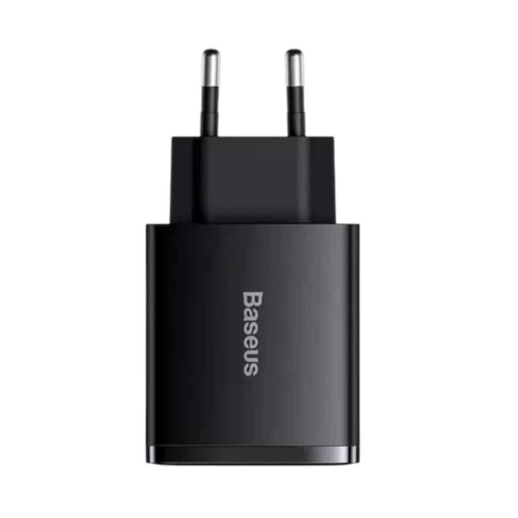 Зарядні пристрої для телефонів Baseus Зарядний пристрій Compact Quik Charger 2U+C 30W EU Black CCXJ-E01