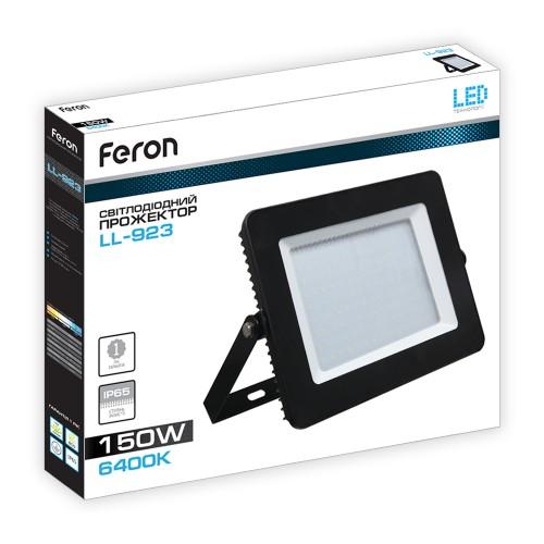 LED-Прожектори Feron LED-Прожектор 220V 150W 6400K 9000Lm (чорний) LL-923