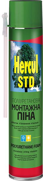 Піна монтажна HERCUL STD Піна монтажна всесезонна 750мл./850г.