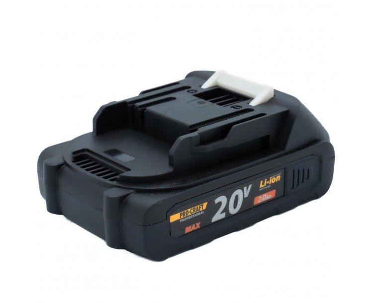 Аккум. батареи и ЗУ PROCRAFT Аккумуляторная батарея 20В, 2Аh Battery20/2