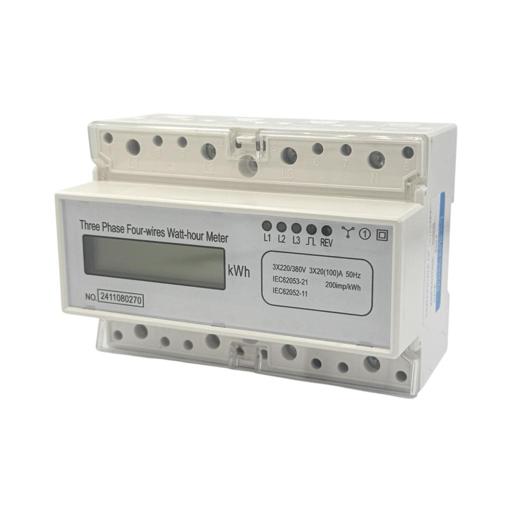 Лічильники електроенергії LEMANSO LM6368 Лічильник трифазний 3*30А(100А) LCD табло 380V