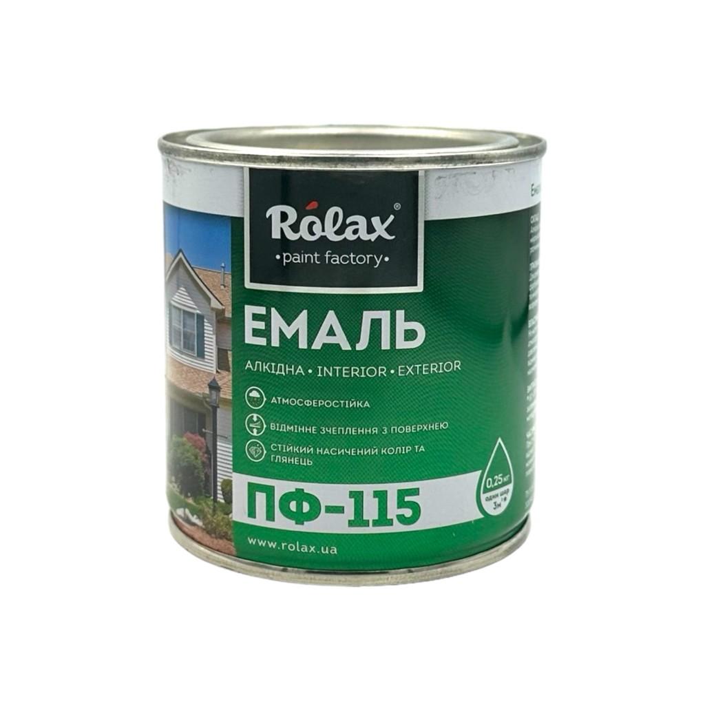 Емаль ПФ-115 ROLAX Емаль алкідна ПФ-115  0,25кг. (СВІТЛО-БЛАКИТНА)