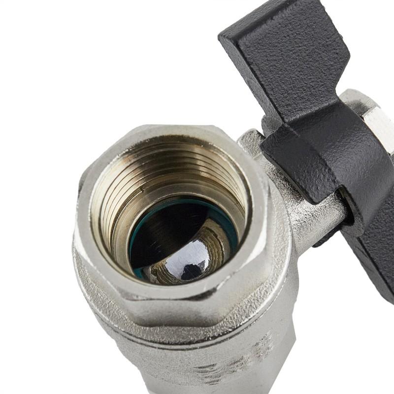 Краны серии Black Raftec BLACK Кран шаровый DN20 (3/4) вв черная бабочка DRB2