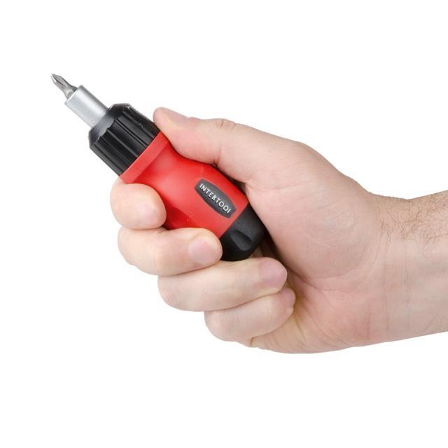 Викрутки INTERTOOL Викрутка реверсивна з комплектом насадок 6 од. VT-1009
