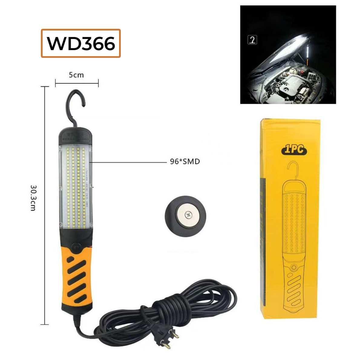 Переноски автомобильные POLICE Переноска автомобильная LED (10м.) WD-366