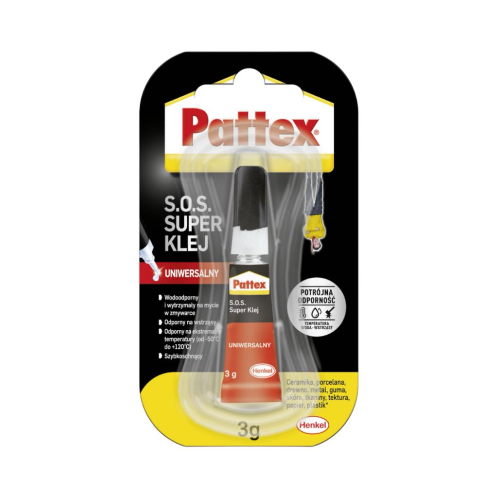 Клей, мастило індустріальне, холодна зварка PATTEX Супер клей (3гр.)
