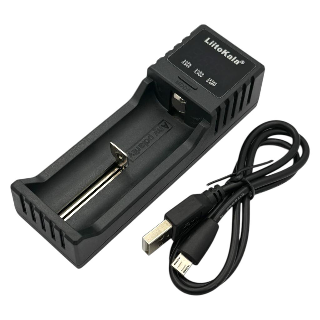 Зарядные устройства LiitoKala Зарядное устройство для аккумуляторов 18650, LCD дисплей, USB шнур Lii-S1