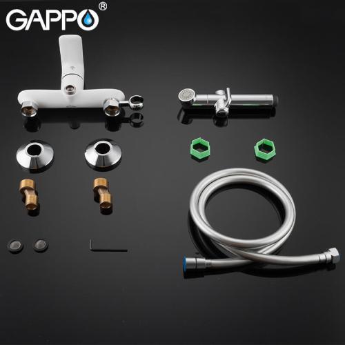 Змішувачі для душа (гігієнічні) GAPPO G2048-8 (NOAR) Душ гігієнічний (білий\хром)