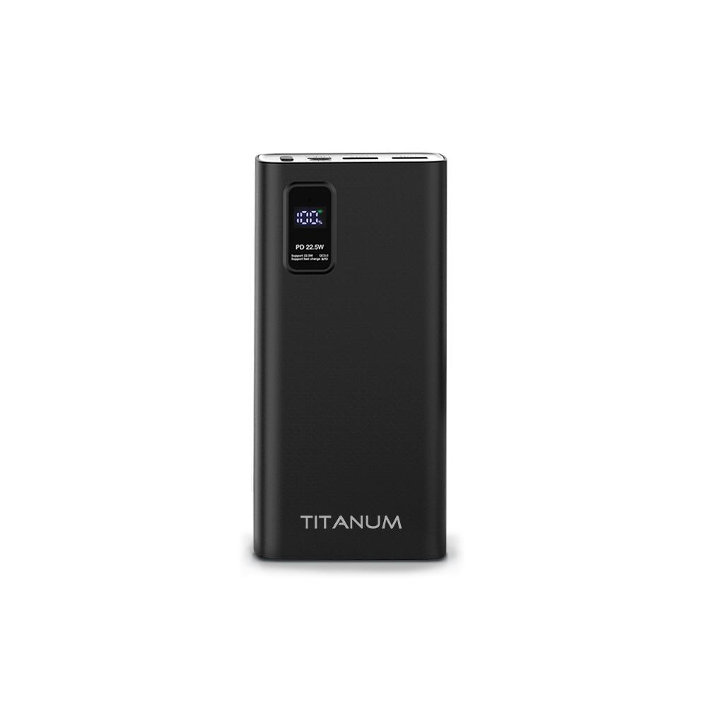 Повербанки (POWER BANK) TITANUM Power bank 20000mAh TPB-727S 22.5W QC+PD Black