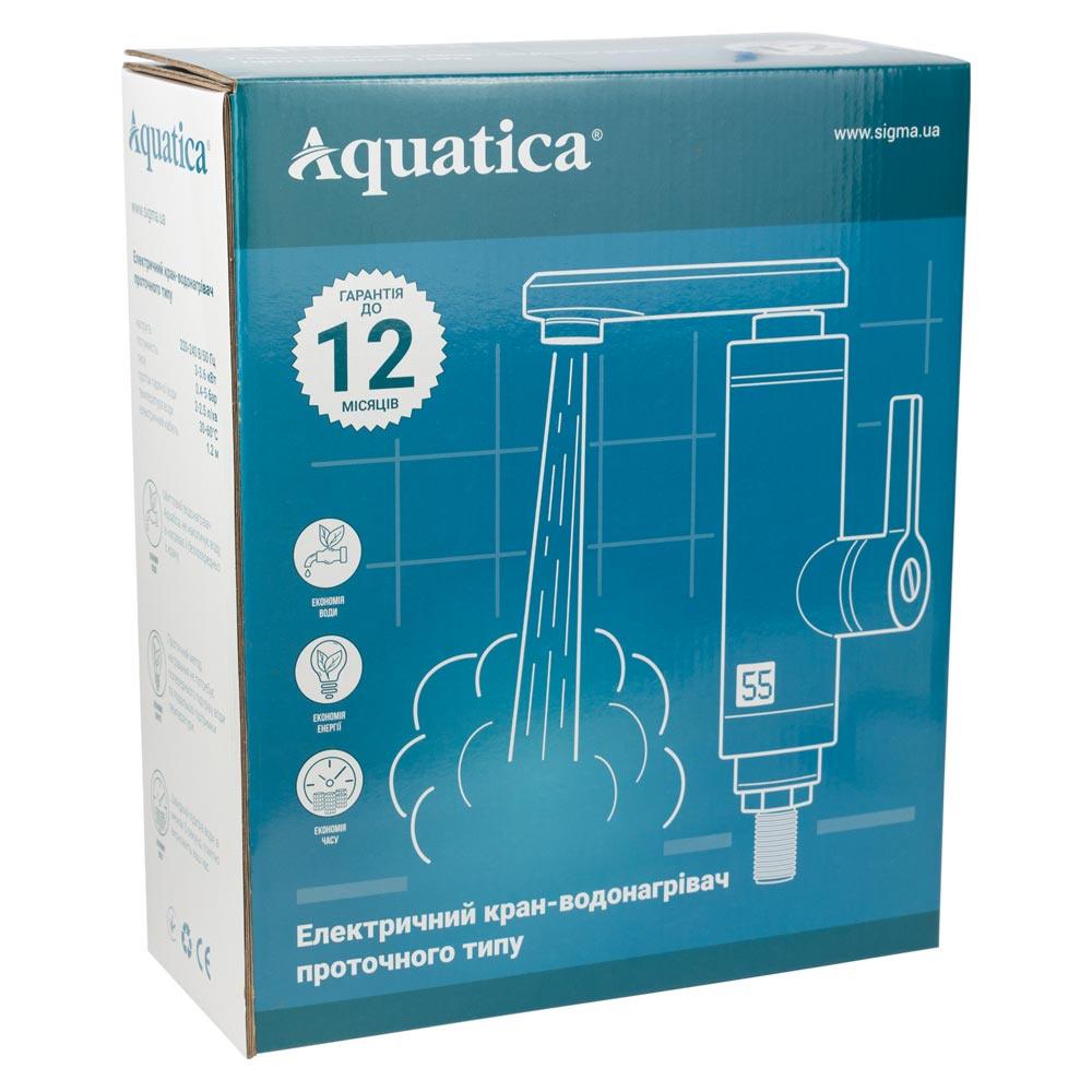 Проточные водонагриватели AQUATICA Водонагреватель проточный JZ 3.0кВт 0.4-5бар для ванны гусак ухо настенный JZ-7C141W