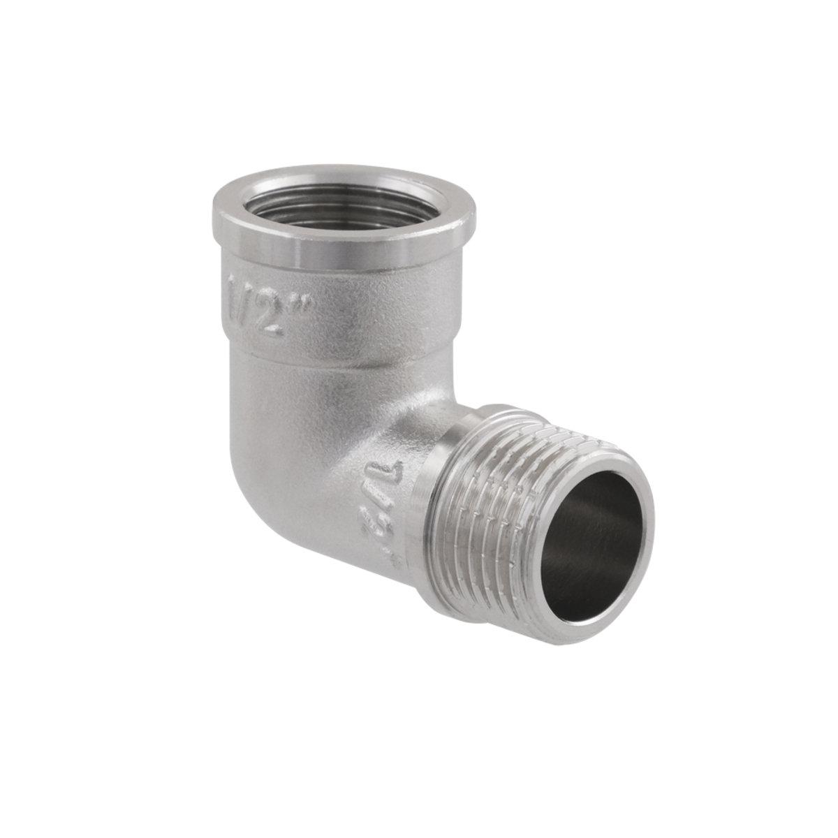 Фітінги різьбові нікельовані Nickel Raftec Кут 15 (1/2) ЗВ нікель UP01