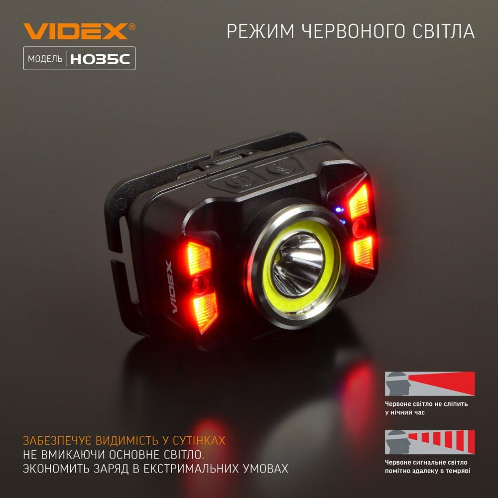 Фонари налобные VIDEX Фонарь налобный 410Lm 5000K VLF-H035C