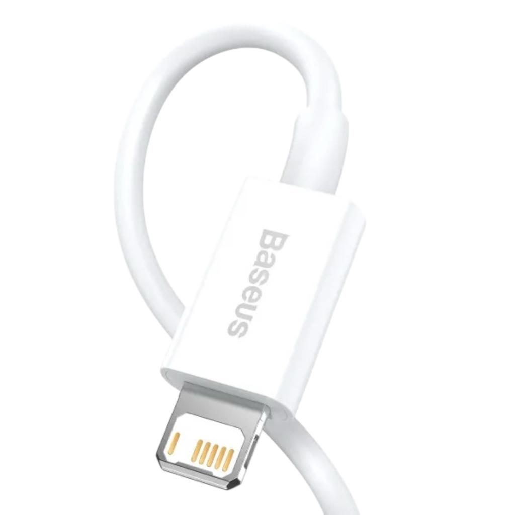Кабелі та адаптери Baseus Кабель Superior Series Fast Charging Data Cable USB to iP 2.4A 0,25m. White CALYS-02