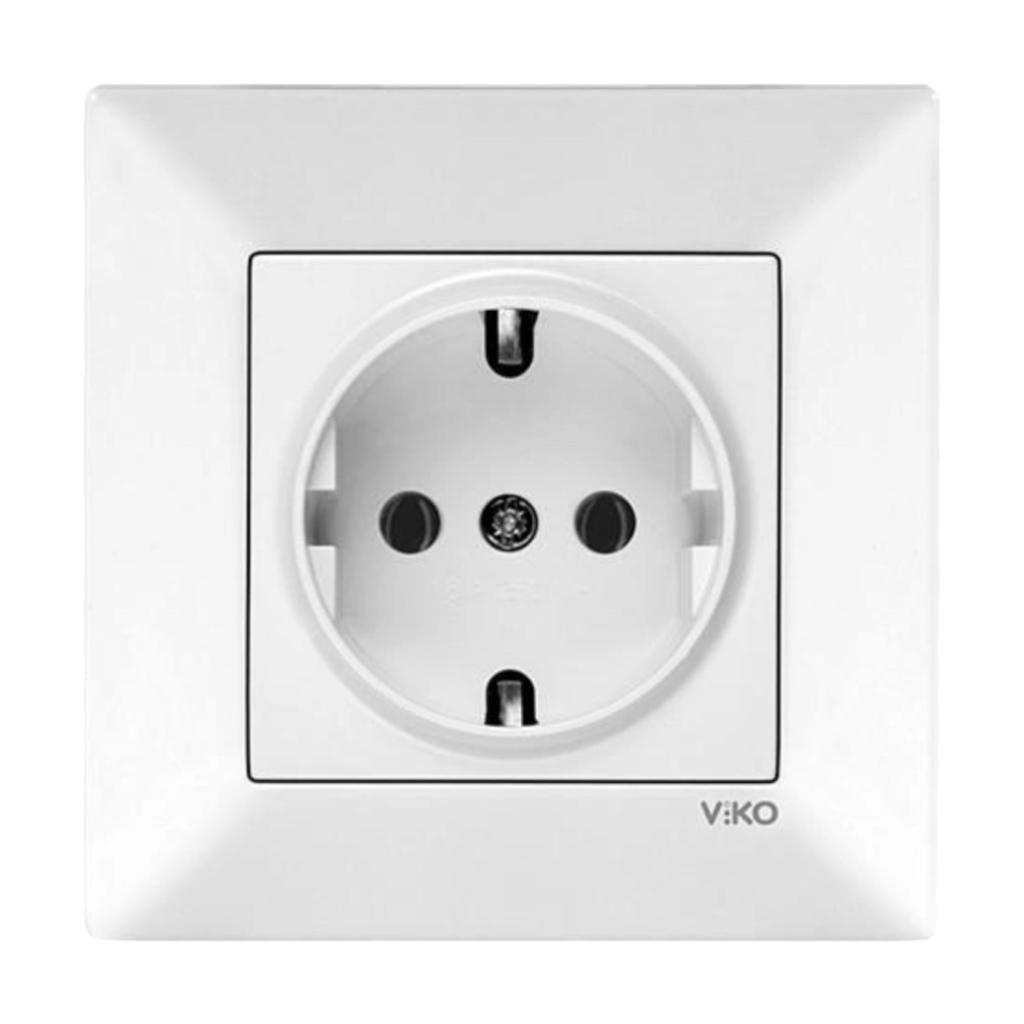 MERIDIAN (белая) VIKO MERIDIAN Розетка внутренняя 1-я с/з (белая) 90970008-WH