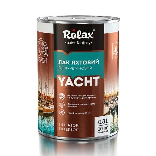 Лаки ROLAX YACHT Лак поліуретановий ЯХТОВИЙ матовий 0,8л.