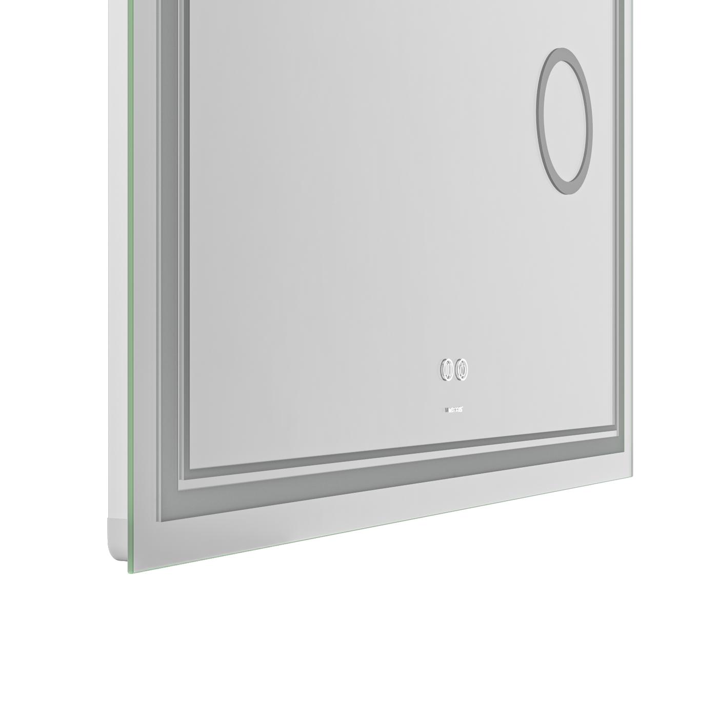 Дзеркала з підсвічуванням MIXXUS Premium QUADRO MR20-100x80 Дзеркало (LED Touch, Anti-fog, димер, лінза) (MP6623)