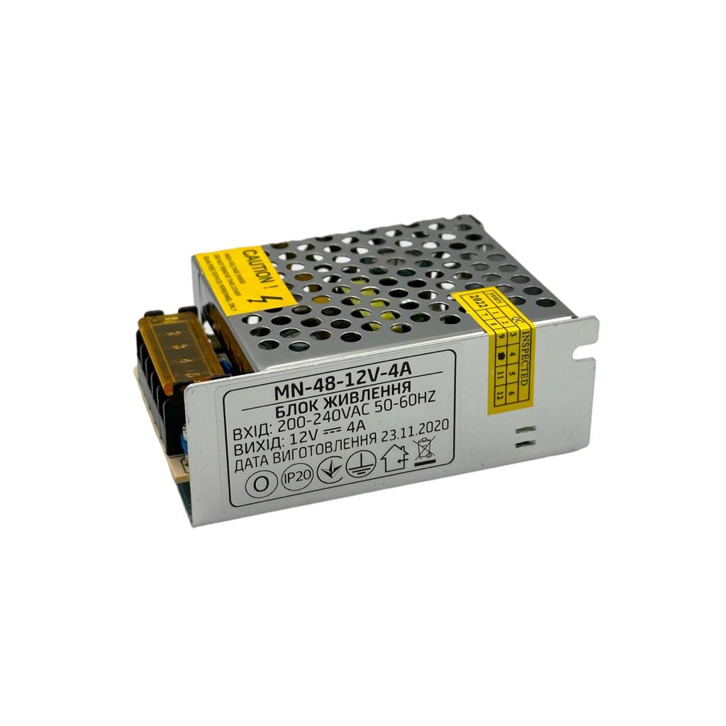 Блоки живлення 12V Блок живлення 48W 12V IP20 85*58*33мм. MN/1-48-12V-4A