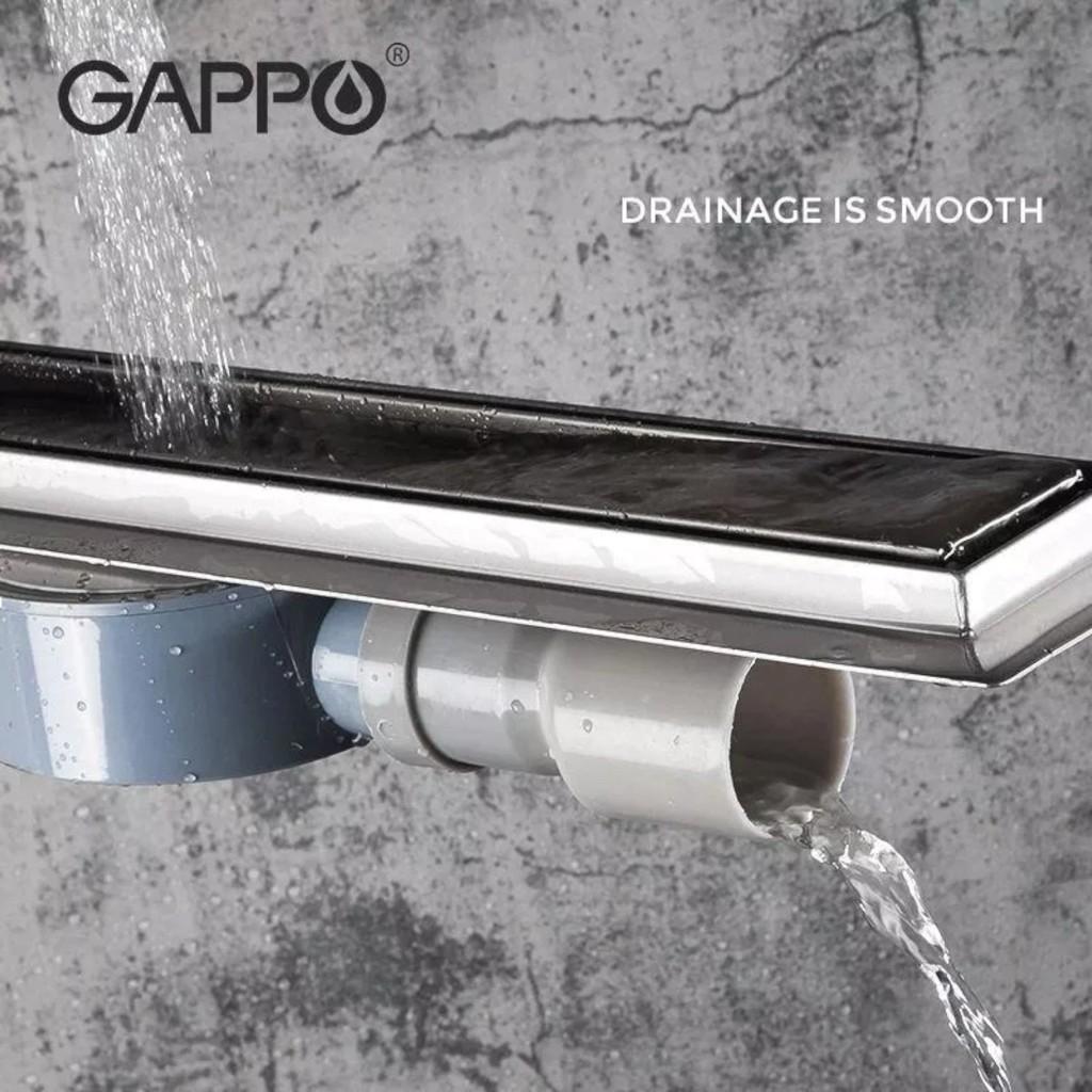 Душові трапи GAPPO G89007-4 Душовий трап із нержавіючої сталі 70*900мм