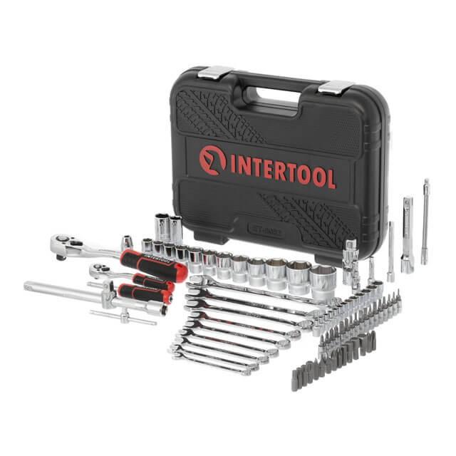 Наборы инструментов INTERTOOL STORM Набор инструментов 1/2 & 1/4, 82 ед., Cr-V ET-8082
