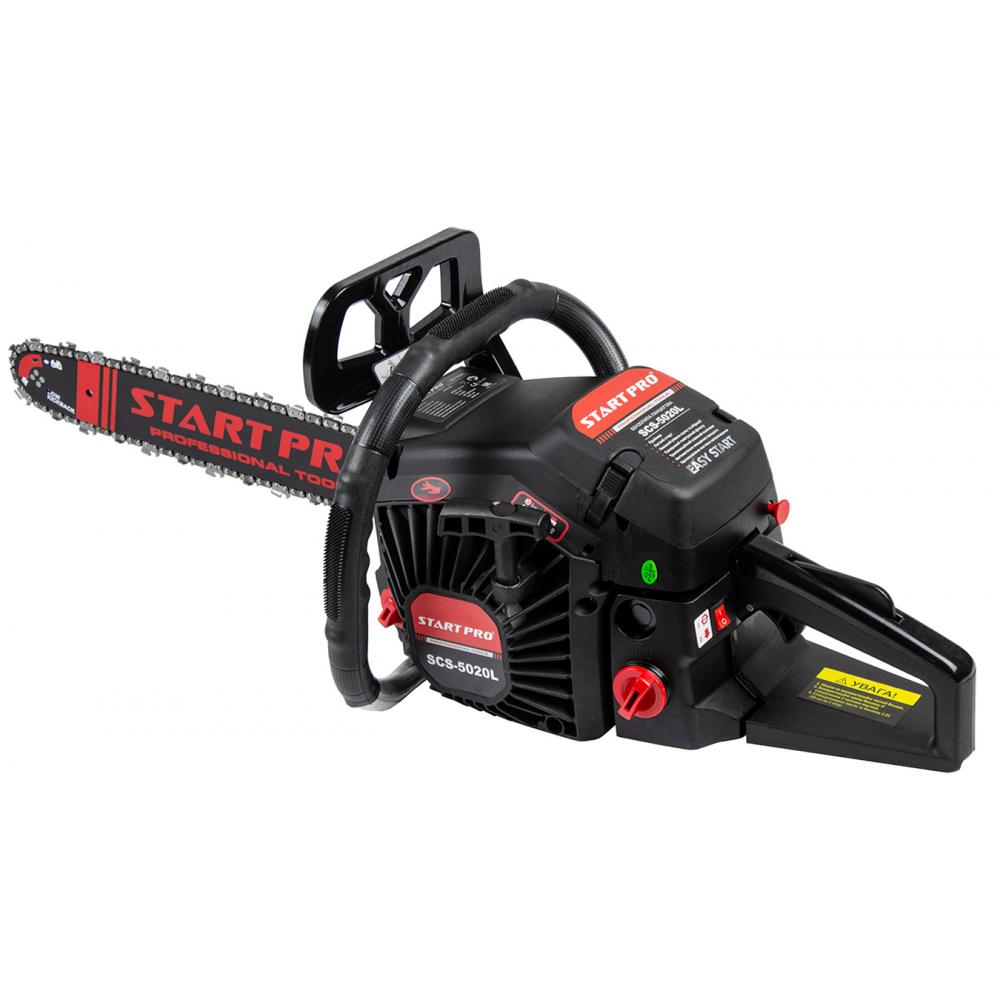 Пилы цепные бензиновые START PRO Бензопила (2 шины,2 цепи) SCS-5020L