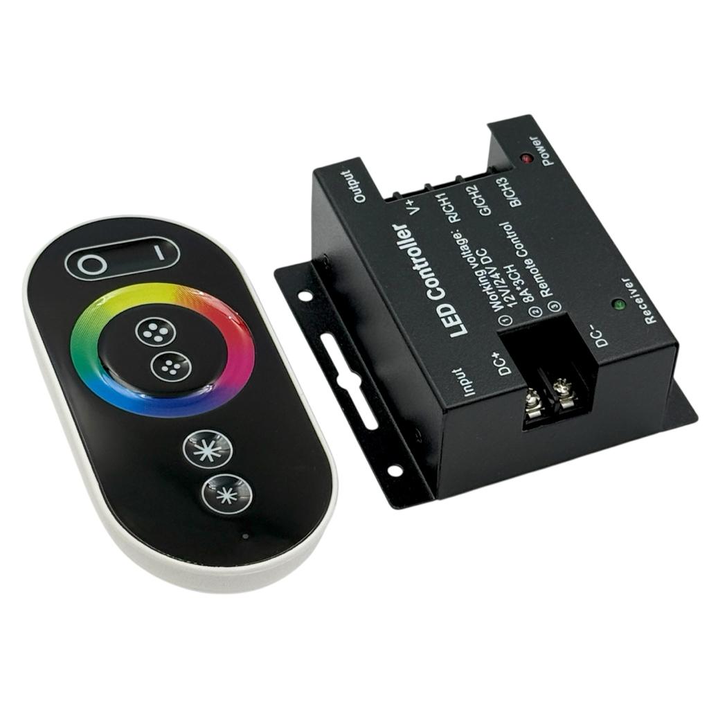 Контроллеры для LED-ленты RGB Контроллер для LED-ленты RGB 12V 288W сенсорный ЧЕРНЫЙ №62