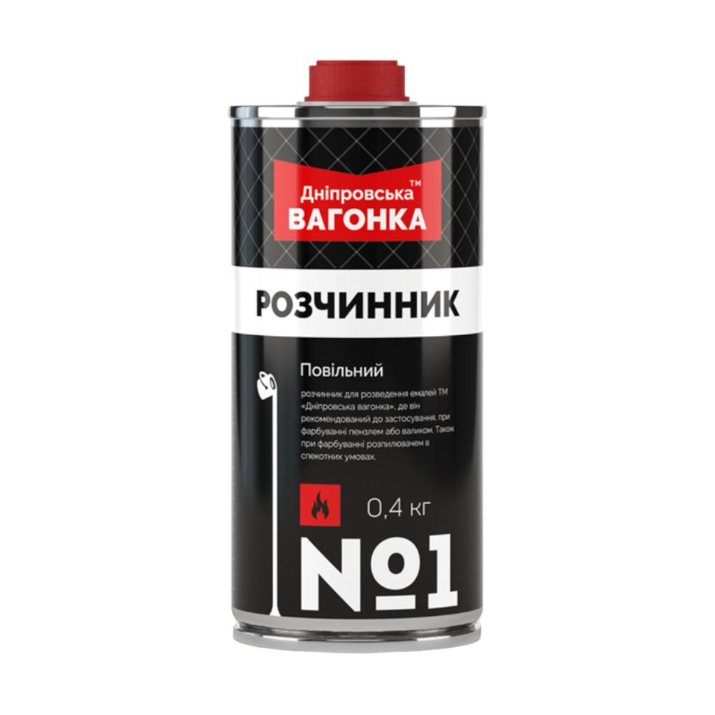 Розчинники та інші будівельні рідини ДНІПРОВСЬКА ВАГОНКА Розчинник №1 0,5л. (під валик/пензель)