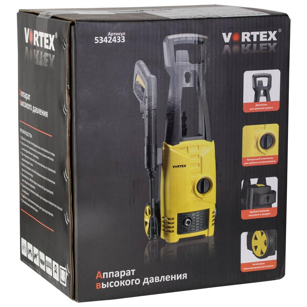 Мийки високого тиску електричні VORTEX Мийка високого тиску 1600Вт max 110bar 6 л/хв+ турбонасадка 5342433