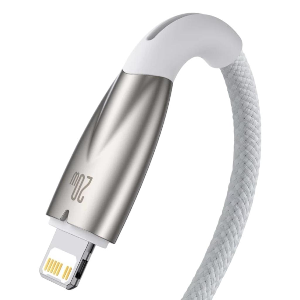 Кабелі та адаптери Baseus Кабель Glimmer Series Fast Charging Data Cable Type-C to iP 20W 1m. White CADH000002