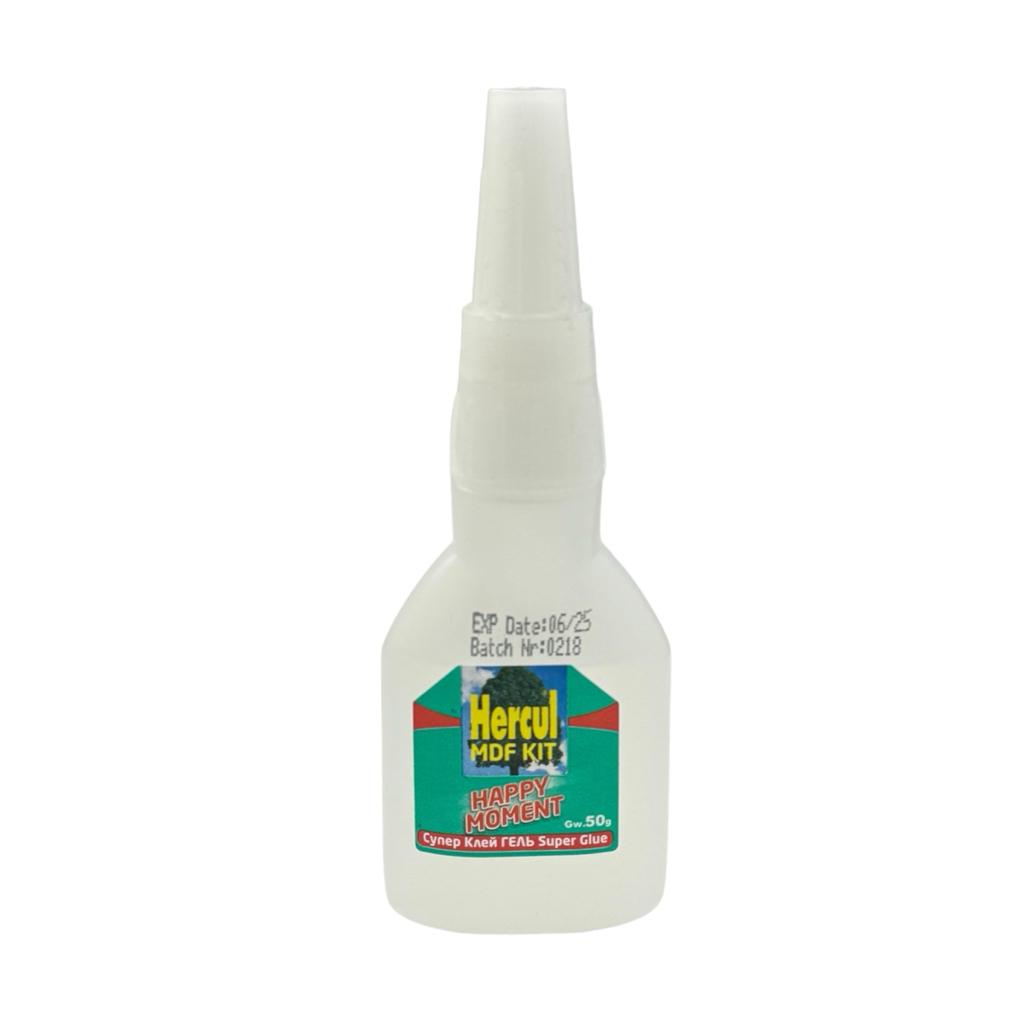 Клей, мастило індустріальне, холодна зварка HERCUL Super Glue Gel Супер клей гель (50гр.)