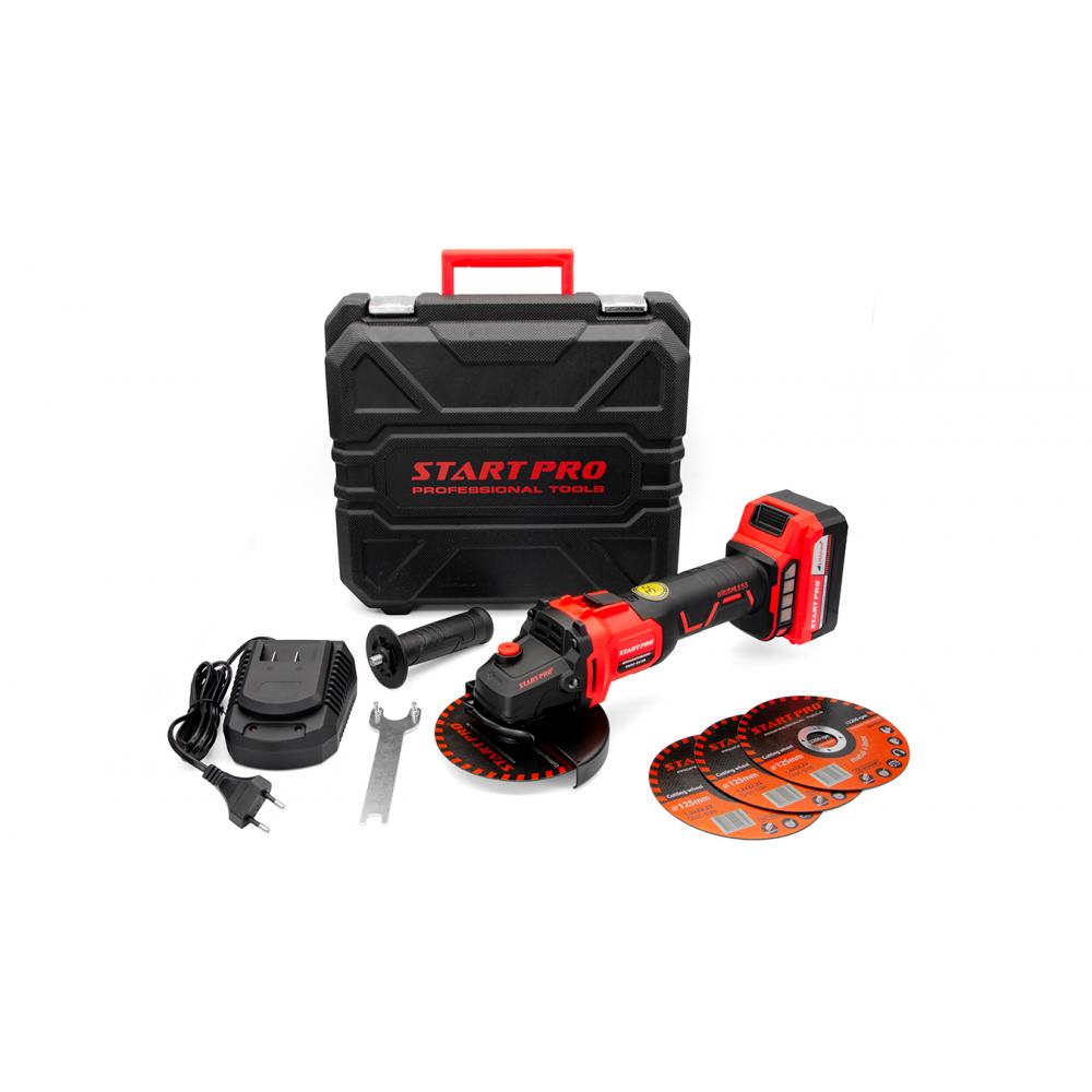 УШМ (аккумуляторные) START PRO УШМ аккумулятор. 5A/h 21V SAG2-21/2B BRUSHLESS