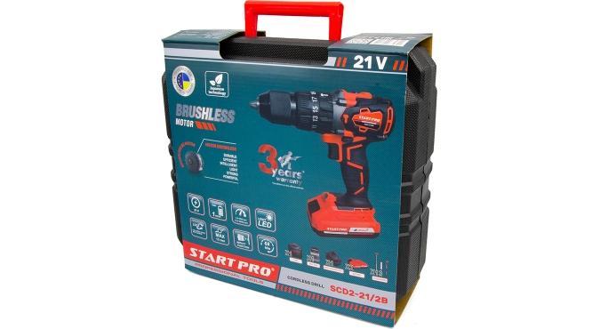 Шуруповёрты аккумуляторные START PRO Шуруповерт аккум. 21V SCD2-21/2B BRUSHLESS