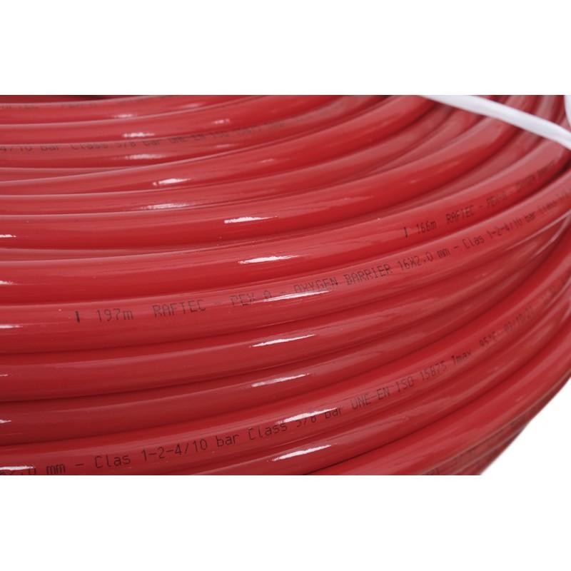 Труба для тёплого пола Raftec Труба теплый пол PEX-A 16x2.0 mm. RED EVOH RPXA16600