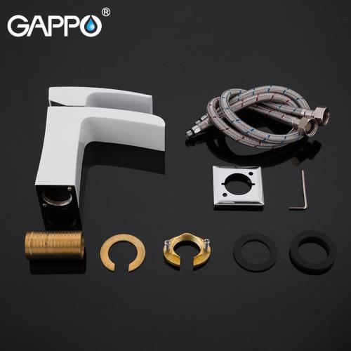 Смесители для умывальника GAPPO G1007-30 (JACOB) Смеситель для умывальника (белый/хром)