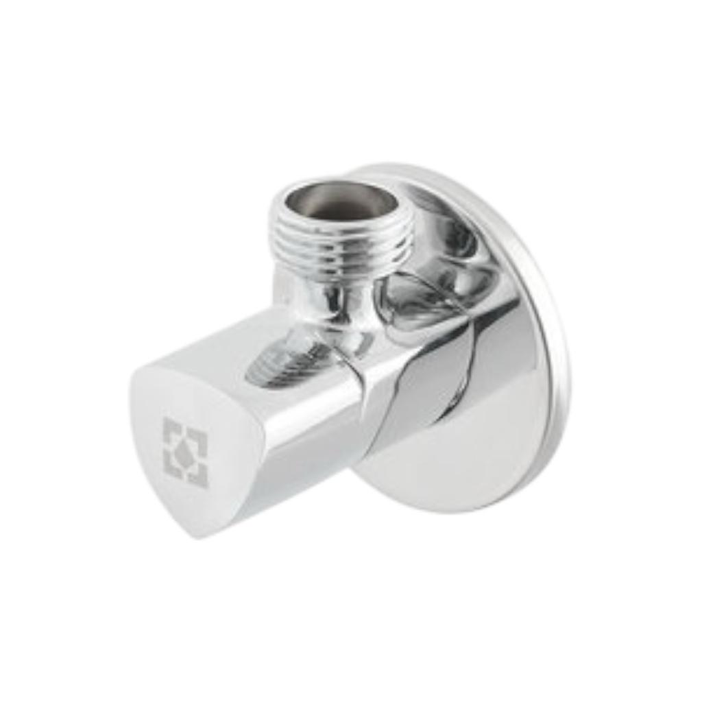 Краны серии Silver Raftec Кран угловой приборный с керамическим запорным. элементом 1/2х 1/2 Relo Silver mini VKM80101