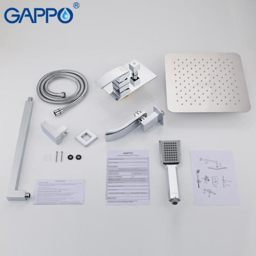 Смесители для душа GAPPO G7107 (JACOB) ванна встроенный 3х функц. Ø35
