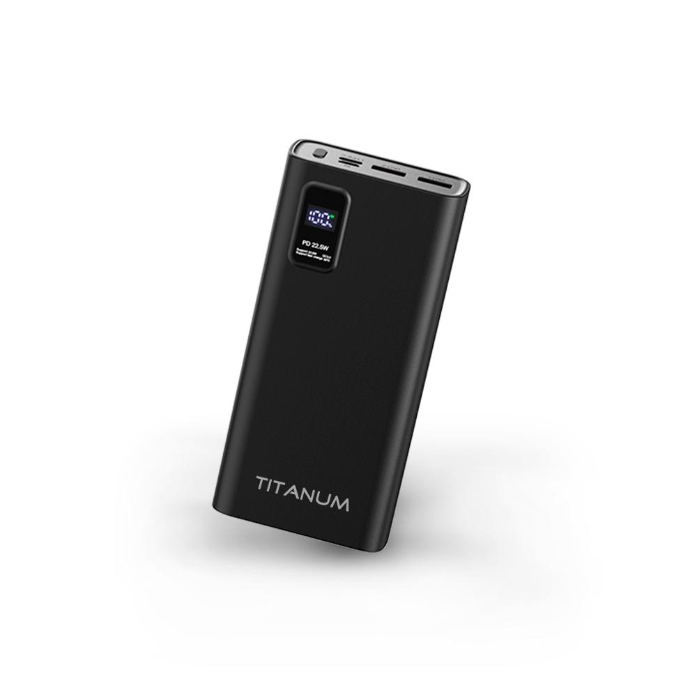 Повербанки (POWER BANK) TITANUM Power bank 20000mAh TPB-727S 22.5W QC+PD Black