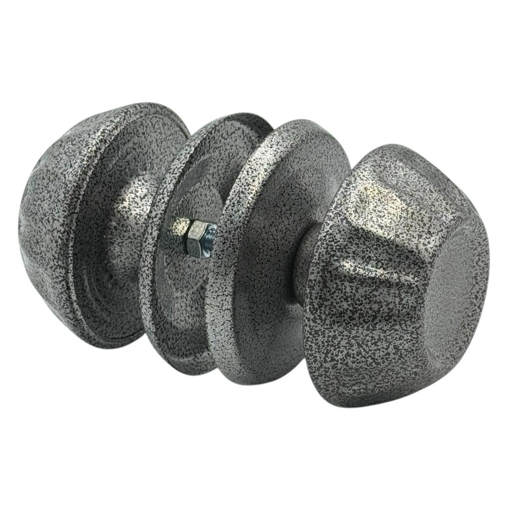 Ручки межкомнатные Ручка дверная ЗЕФИРКА (серая)