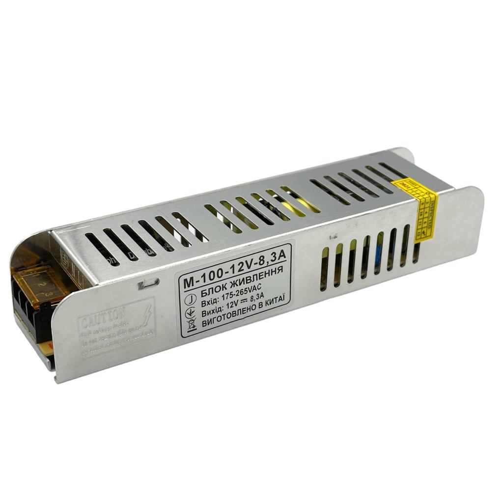 Блоки питания 12V Блок питания 100W 12V IP20 185*45*35мм. M-100-12V-8.3A