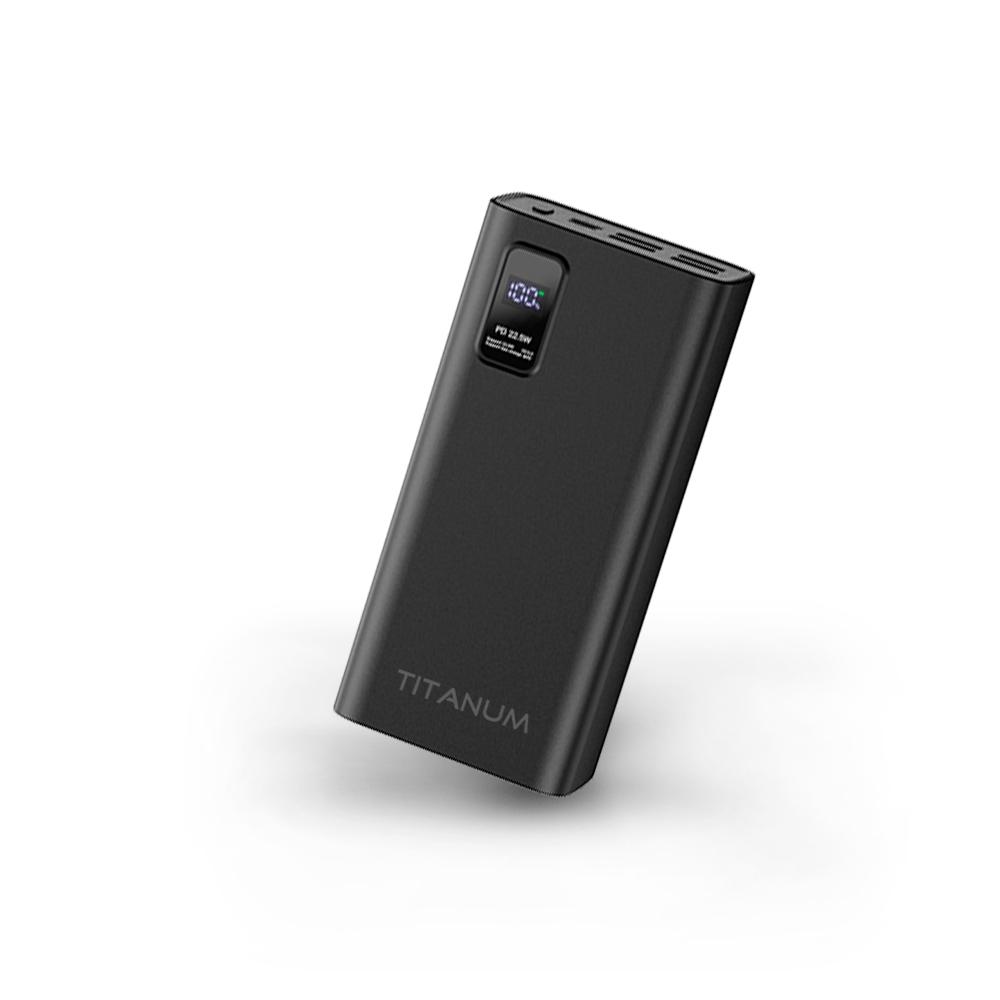 Повербанки (POWER BANK) TITANUM Power bank 30000mAh  TPB-728S 22.5W QC+PD Black