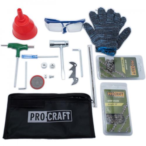 Пилы цепные бензиновые PROCRAFT Бензопила ланцюгова EASY START (2 шини, 2 ланцюги) GC300N