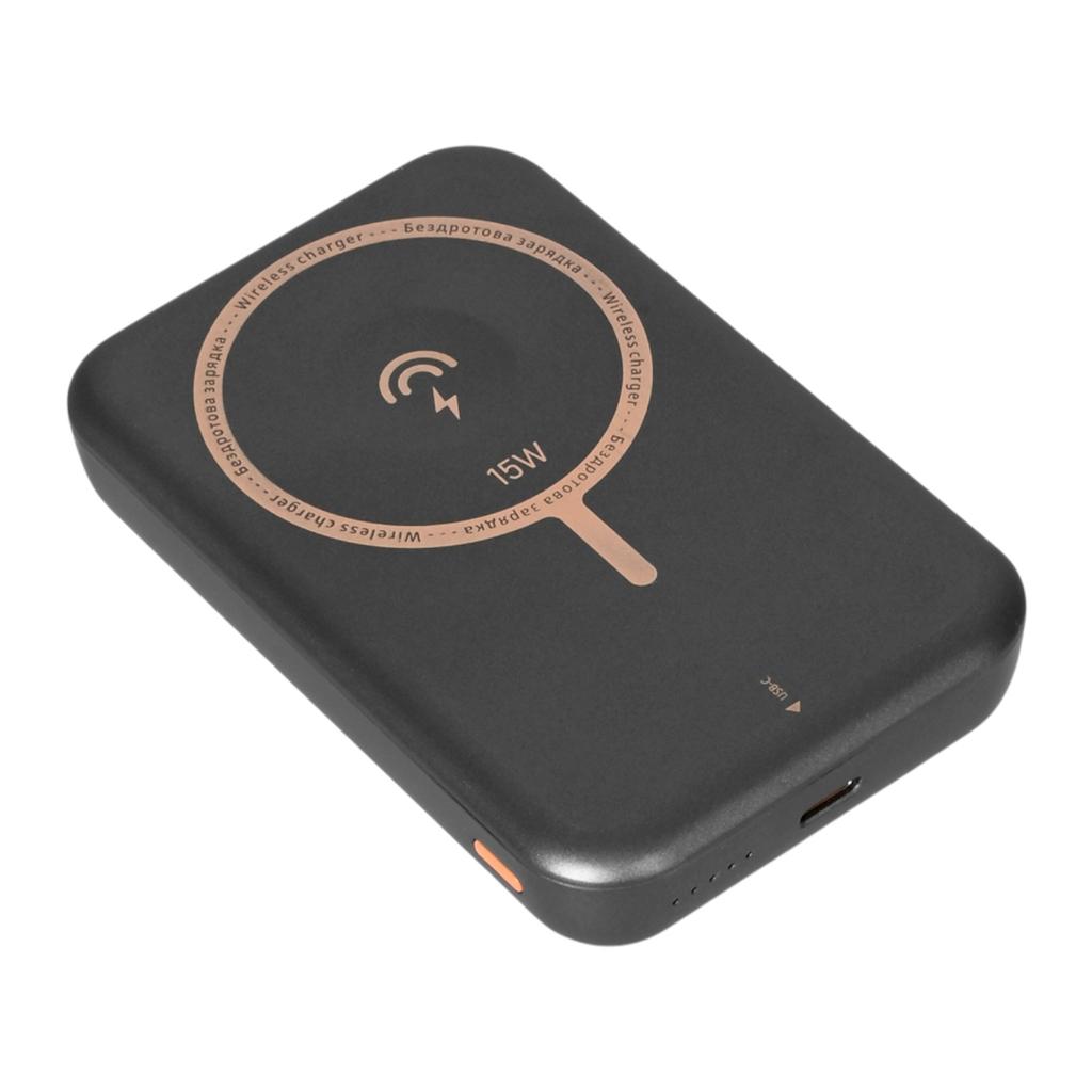 Повербанки (POWER BANK) VIDEX VPB-W102-G Power bank 10000mAh PD20W Grey (с беспроводной зарядкой)
