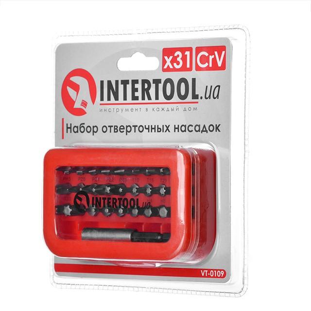 Набір насадок для викрутки INTERTOOL Набір викруткових насадок (31од.) VT-0109