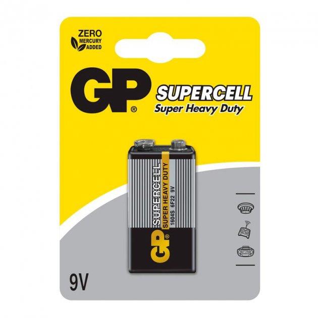 Батарейки GP Supercell Крона 6F22/9V