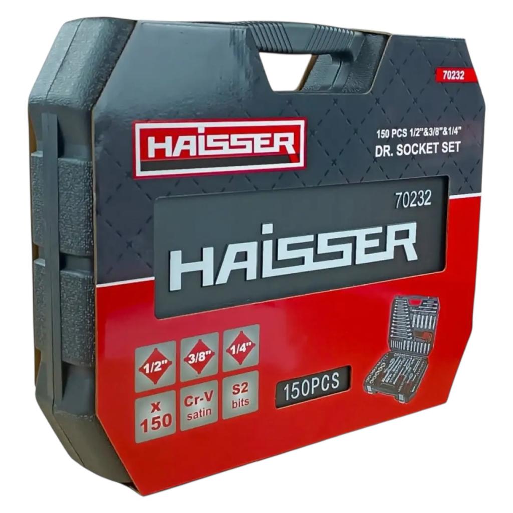 Наборы инструментов Haisser Набір інструментів професійний 1/2 & 3/8 & 1/4 150од. Cr-V 70232