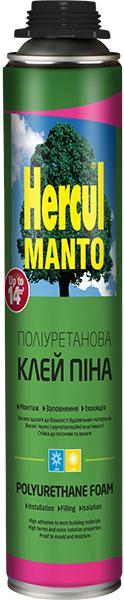 Піна монтажна HERCUL MANTO Клей-піна монтажна професійна всесезонна 800мл./900г.