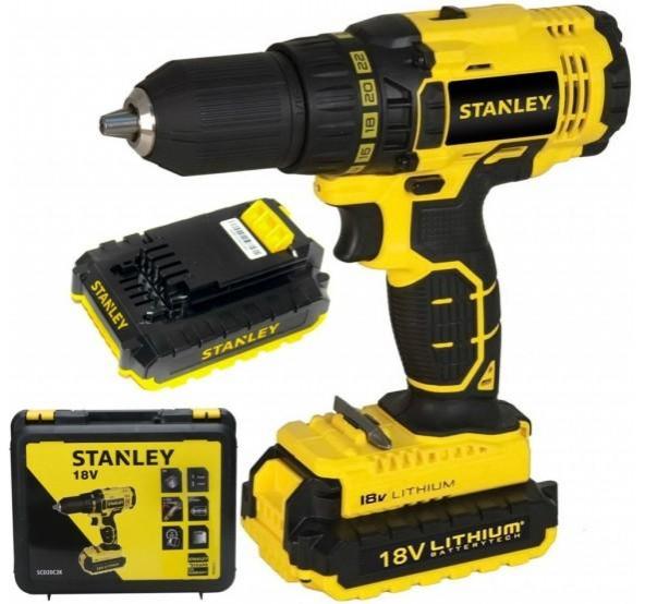 Шуруповёрты аккумуляторные STANLEY Шуруповерт аккумулятор. 18V 1,5A/h SCD20S2K-RU