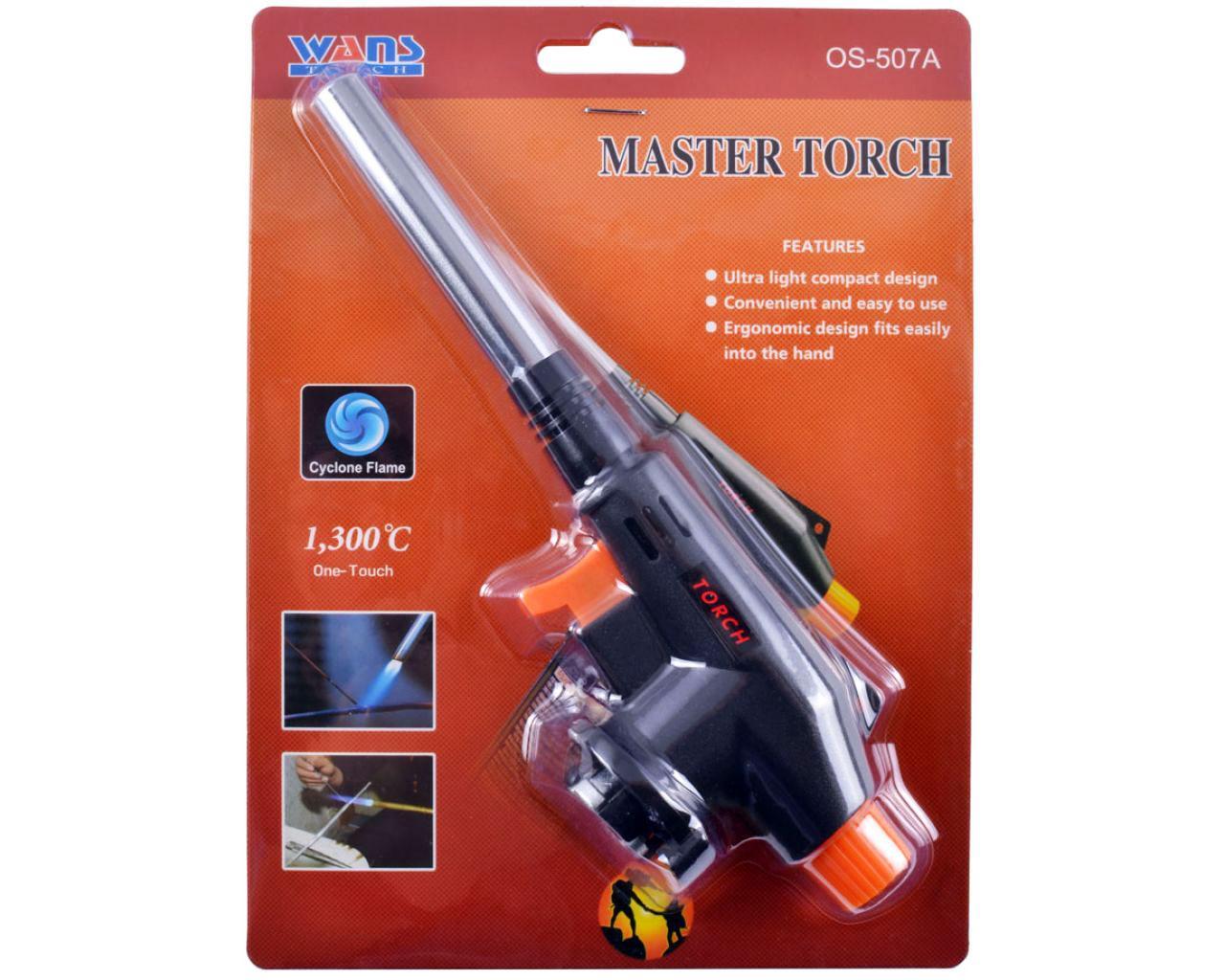 Газовые горелки и примусы туристические MASTER TORCH Горелка газовая OS-507A