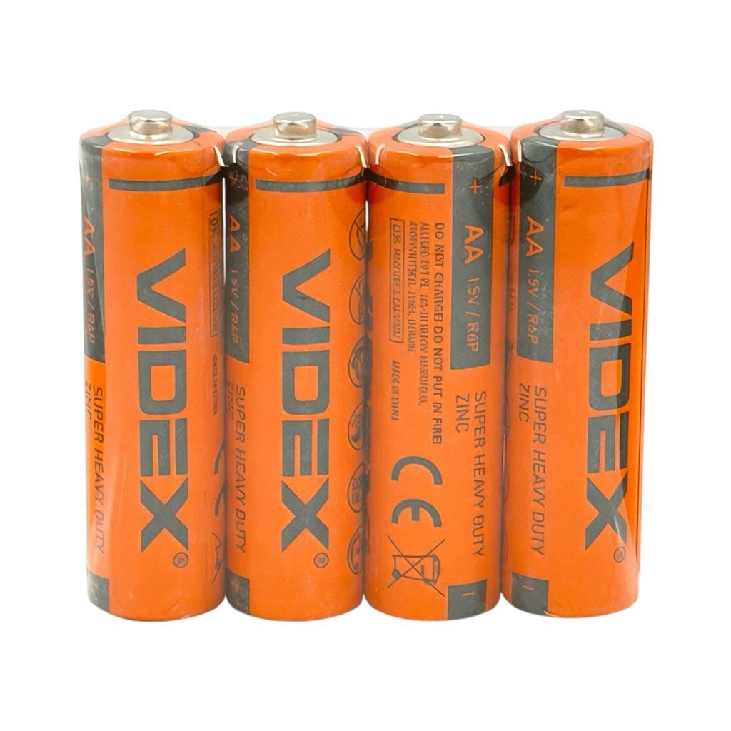 Батарейки VIDEX AA/R6 1,5V (4шт.)