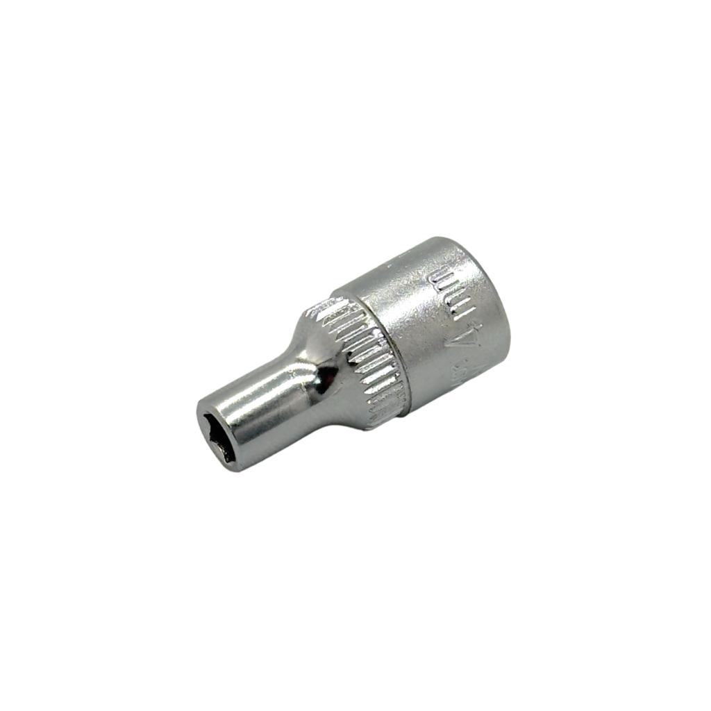 Головки YATO Головка шестигранная Cr-V 1/4 M=4мм., L=25мм. YT-1401