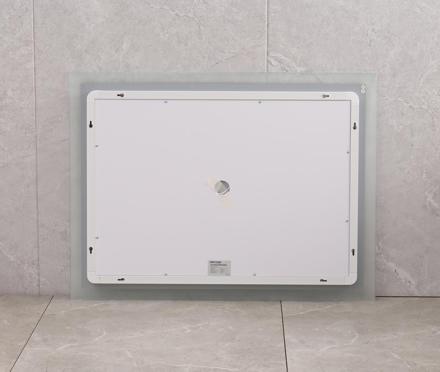  Дзеркала з підсвічуванням MIXXUS FLAT MR04-100x80 Дзеркало (LED Touch, Anti-fog, димер, регулюванням яскравості, годинник) (MI6927)